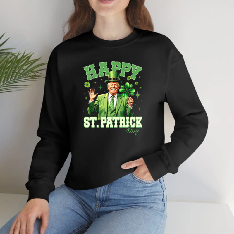 Celebrate St. Patrick's Day with Trump: Show Your Irish Spirit with Festive Shirts 10 Trump Happy St.Patrick's Day Shirt2
