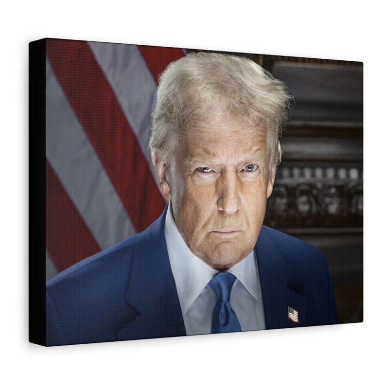 Trump Inaugural Portrait Matte Canvas 15 Trump Inaugural Portrait Matte Canvas