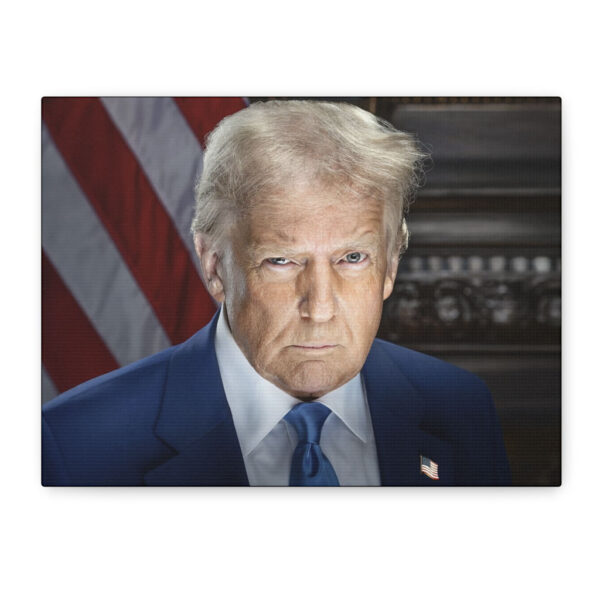 Trump Inaugural Portrait Matte Canvas