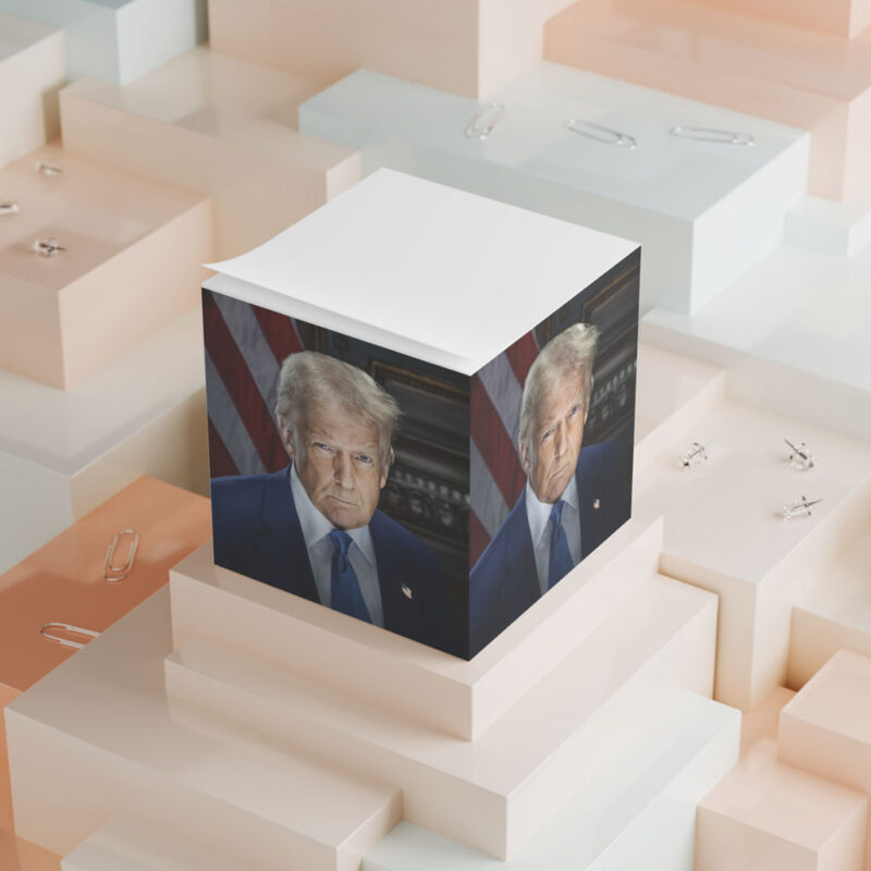 Trump Inaugural Portrait Note Cube 8 Trump Inaugural Portrait Note Cube