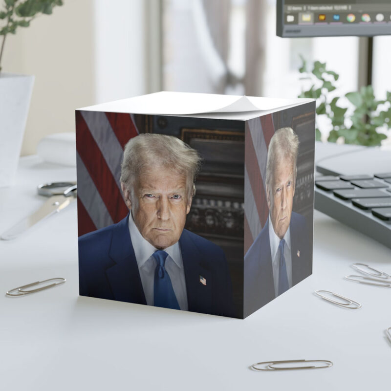 Trump Inaugural Portrait Note Cube 9 Trump Inaugural Portrait Note Cube