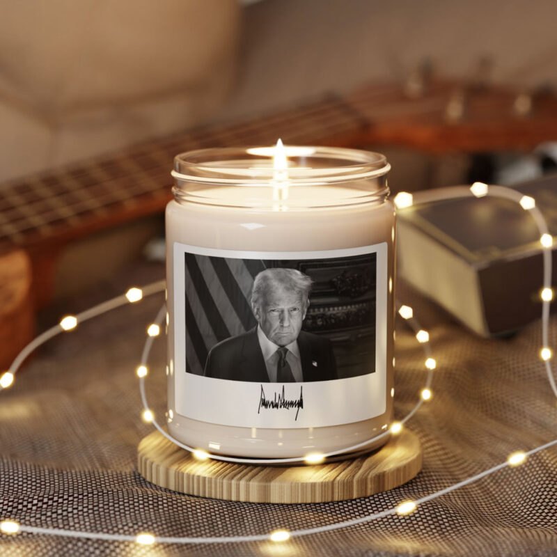 Trump Inauguration Portrait Scented Soy Candle, 9oz 12 Trump Inauguration Portrait Scented Soy Candle, 9oz