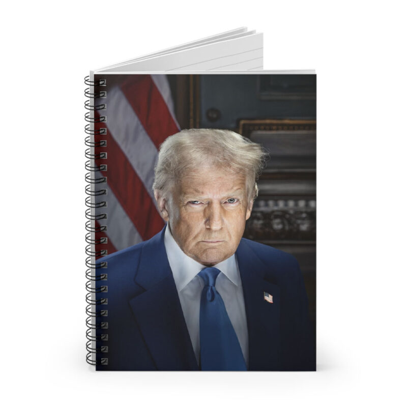 Trump Inauguration Portrait Spiral Notebook - Ruled Line 10 Trump Inauguration Portrait Spiral Notebook - Ruled Line
