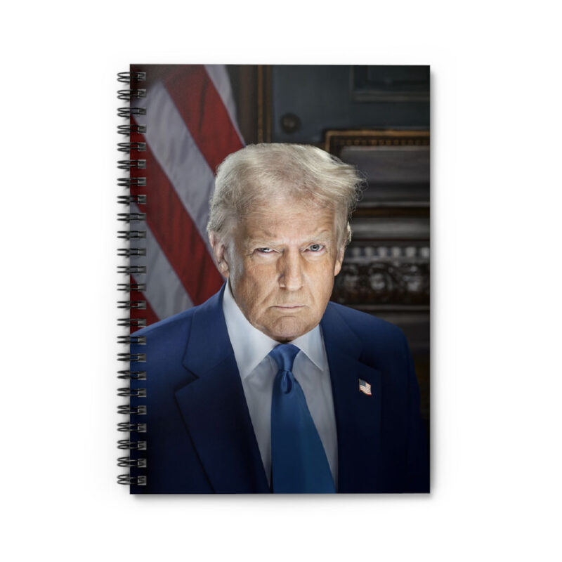 Trump Inauguration Portrait Spiral Notebook - Ruled Line 11 Trump Inauguration Portrait Spiral Notebook - Ruled Line