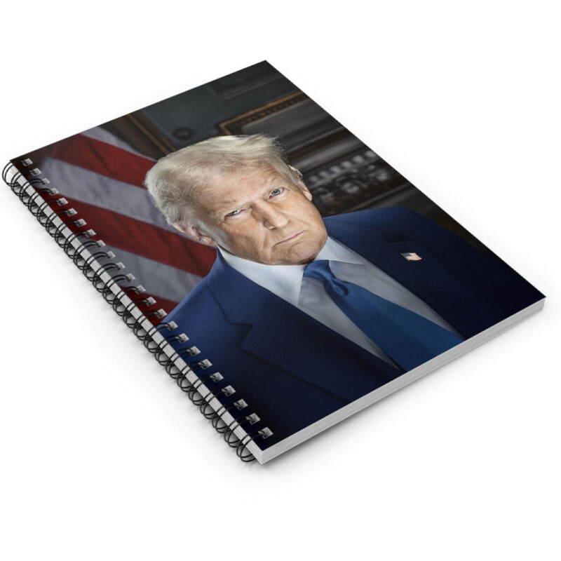 Trump Inauguration Portrait Spiral Notebook - Ruled Line 9 Trump Inauguration Portrait Spiral Notebook - Ruled Line