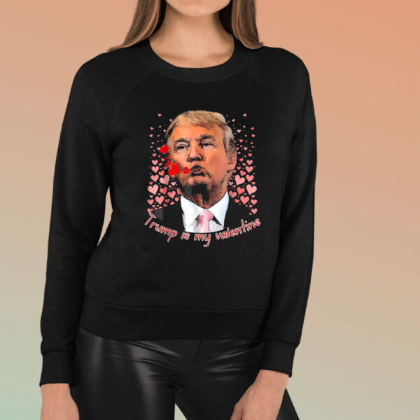 Trump-Is-My-Valentine-Trump-Valentine's-Day-2025-Heart-T-Shirt