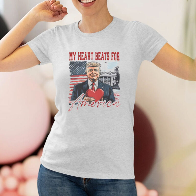 Show Your Patriotism with the "Trump, My Heart Beats for America" Shirt 8 Trump,-My-Heart-Beats-for-America-Shirt