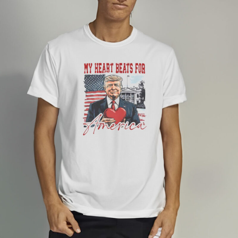 Show Your Patriotism with the "Trump, My Heart Beats for America" Shirt 10 Trump,-My-Heart-Beats-for-America-Shirt2