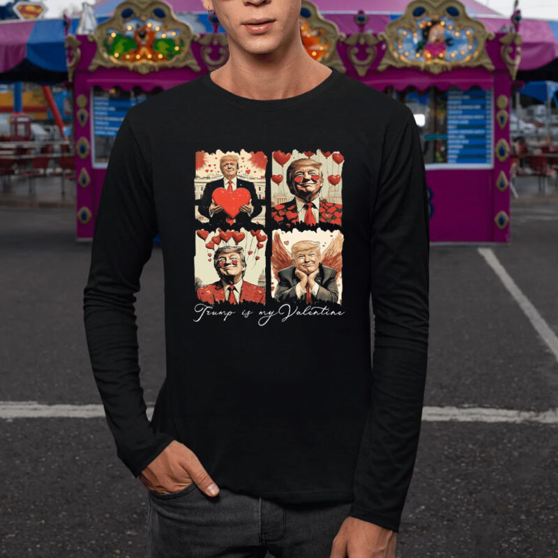 Trump Valentine's Day Retro Shirt: Show Your Love for the Former President 9 Trump-Shirt,-Trump-is-my-valentine,-Retro-Valentines-Shirt1