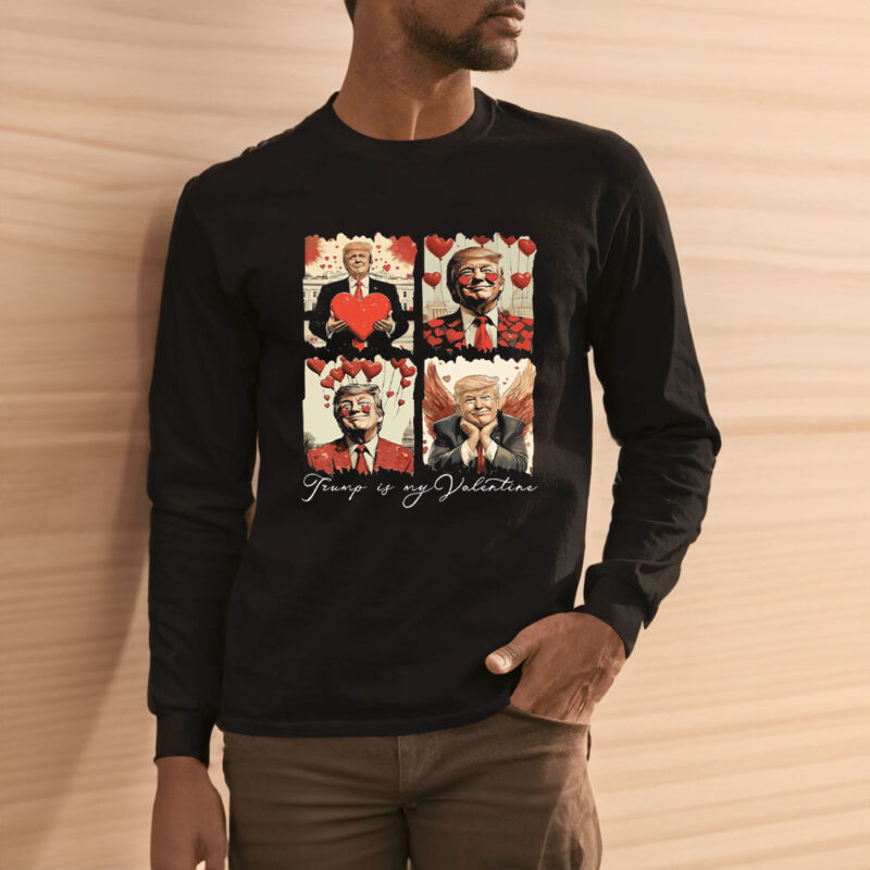 Trump Valentine's Day Retro Shirt: Show Your Love for the Former President 11 Trump-Shirt,-Trump-is-my-valentine,-Retro-Valentines-Shirt3