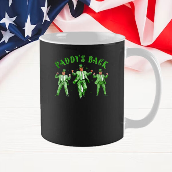 Trump St Patricks Day Mug, St Pattys Day Dancing Trump, Trump Shamrock Mug