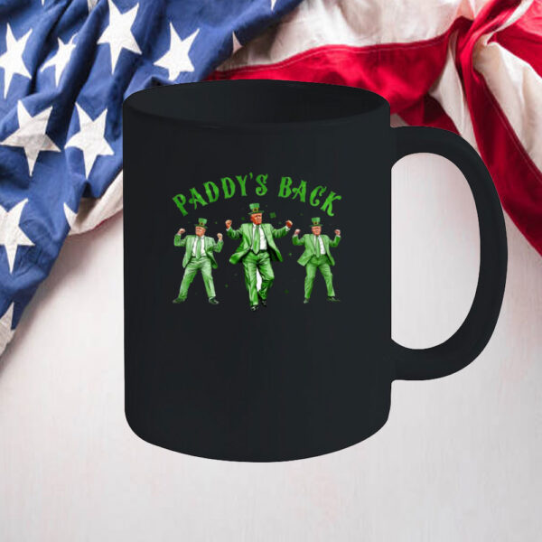 Trump St Patricks Day Mug, St Pattys Day Dancing Trump, Trump Shamrock Mug