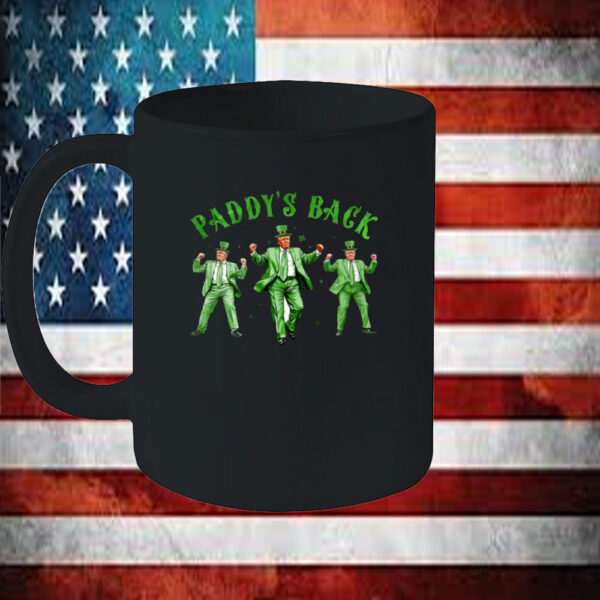 Trump St Patricks Day Mug, St Pattys Day Dancing Trump, Trump Shamrock Mug