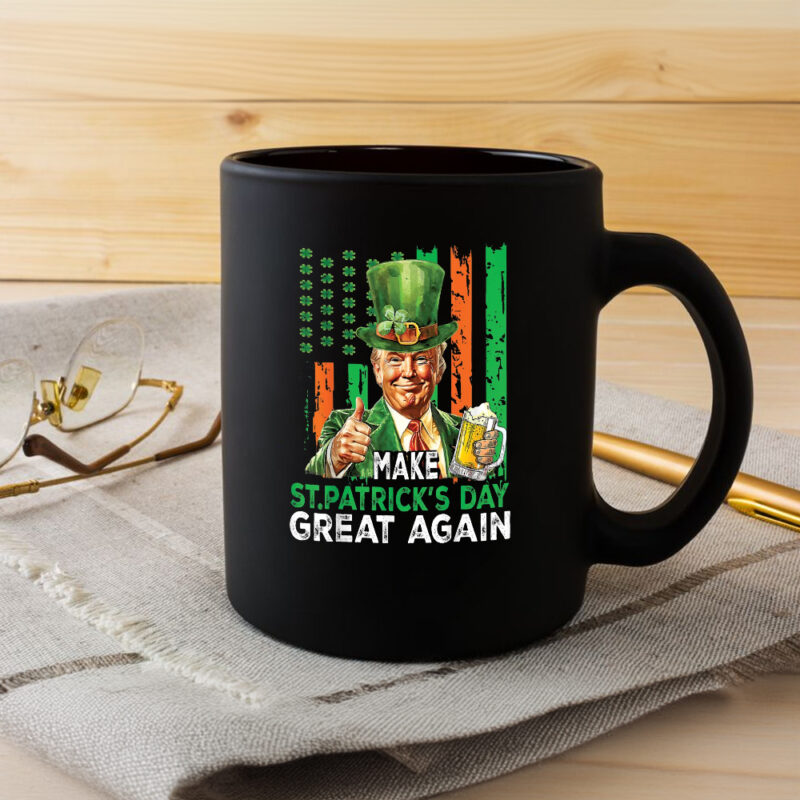 Celebrate the Luck of the Irish with Trump St. Patrick's Day 2025 Mugs 8 Trump St.Patrick's Day 2025 Mugs