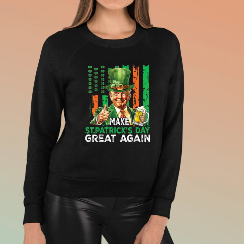Celebrate the Luck of the Irish with the Trump St. Patrick's Day 2025 T-Shirt 8 Trump St.Patrick's Day 2025 T-Shirt