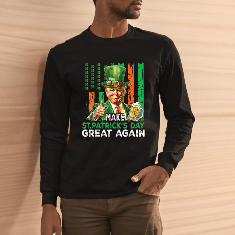 Celebrate the Luck of the Irish with the Trump St. Patrick's Day 2025 T-Shirt 11 Trump St.Patrick's Day 2025 T-Shirt3