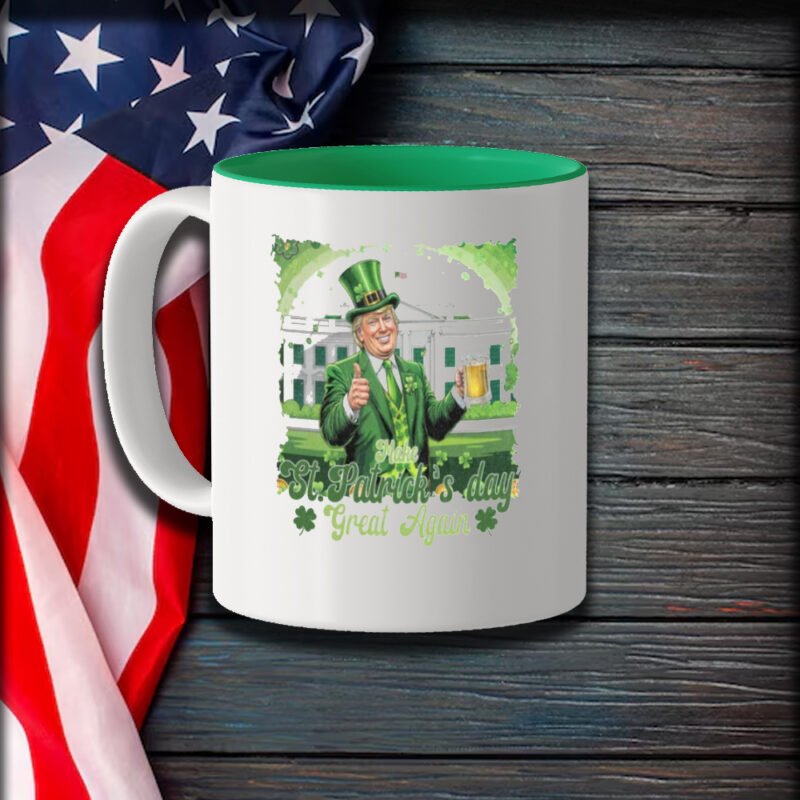 Make St. Patrick's Day Great Again: Trump St. Patrick's Day Mug 9 Trump St.Patrick's Day, Make St. Patrick’s Day Great Again Mug1