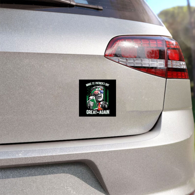 Make St. Patrick's Day Great Again with Trump St. Patrick's Day Sticker 8 Trump-St.Patrick's-Day-Make-St.-Patrick’s-Day-Great-Again-Sticker