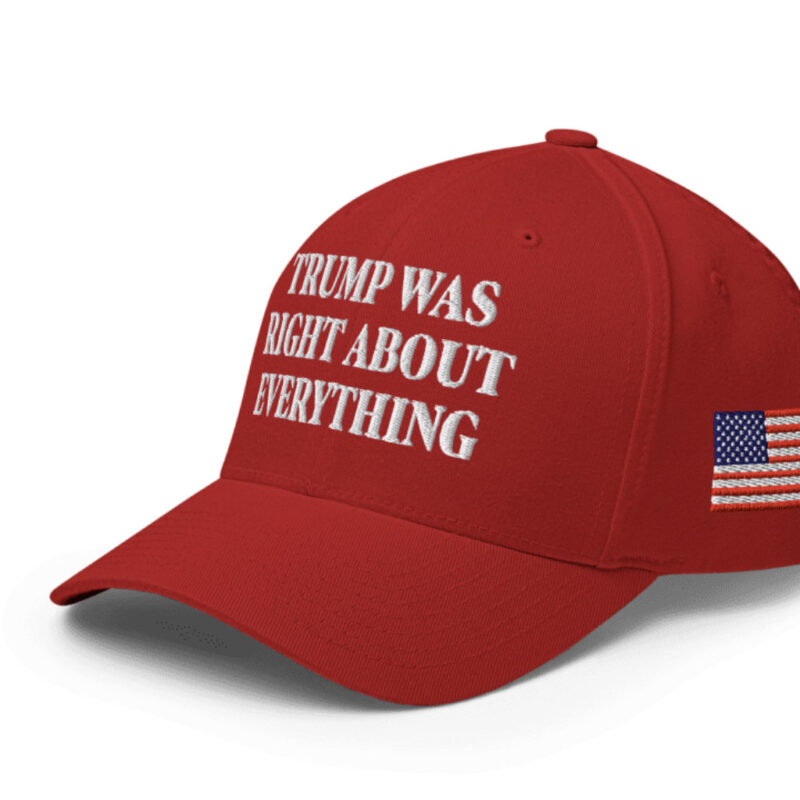 Trump Was Right About Everything: The Ultimate Closed-Back Structured Cap 15 Trump Was Right About Everything Closed-Back Structured Cap