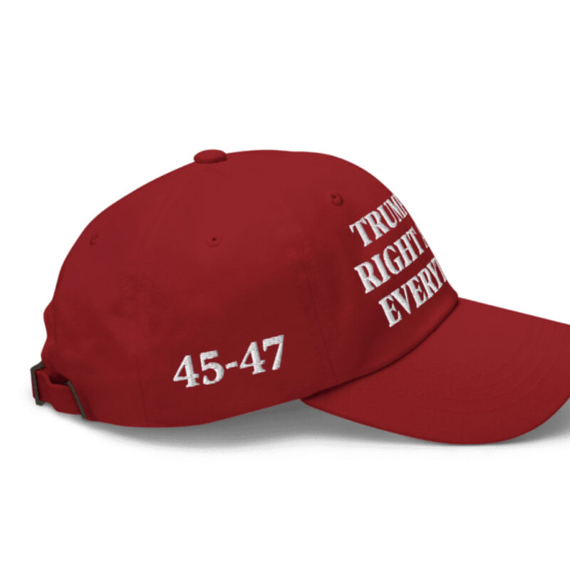 Trump Was Right About Everything: The Ultimate Dad Hat 16 Trump Was Right About Everything Dad Hat