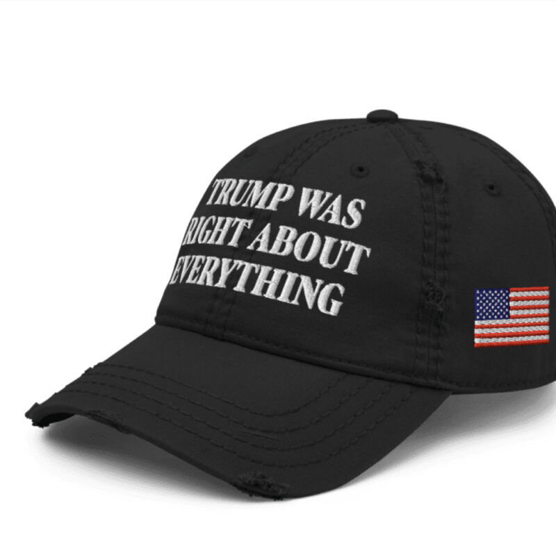 Trump Was Right About Everything: Distressed Dad Hat 16 Trump Was Right About Everything Distressed Dad Hat