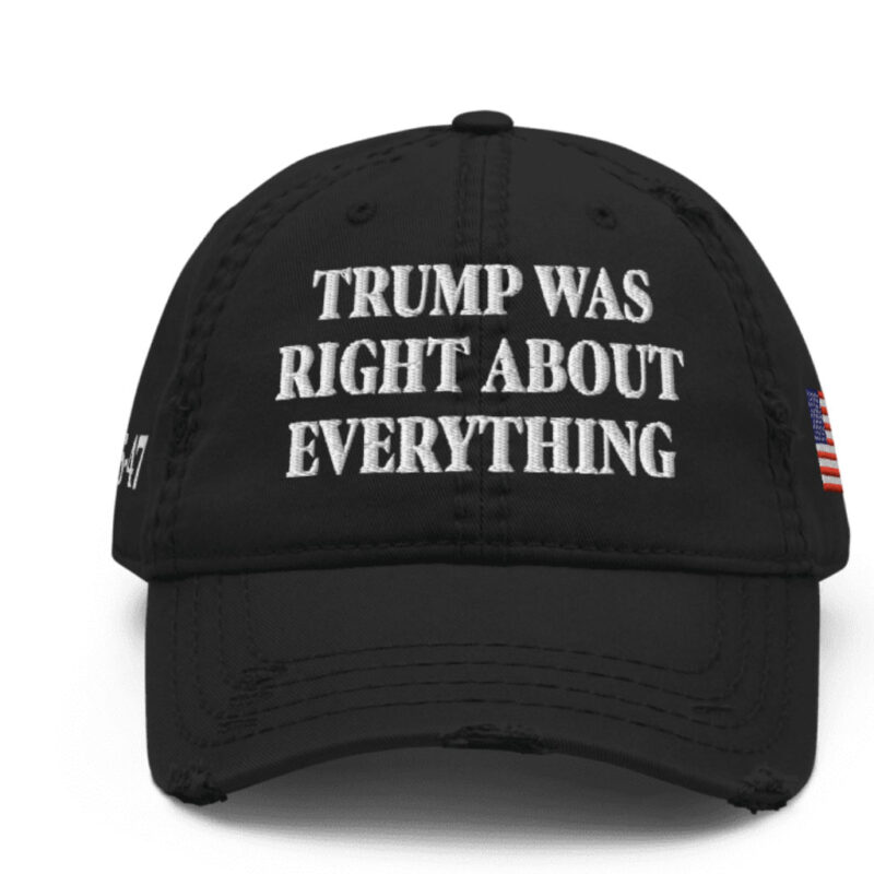 Trump Was Right About Everything: Distressed Dad Hat 13 Trump Was Right About Everything Distressed Dad Hat