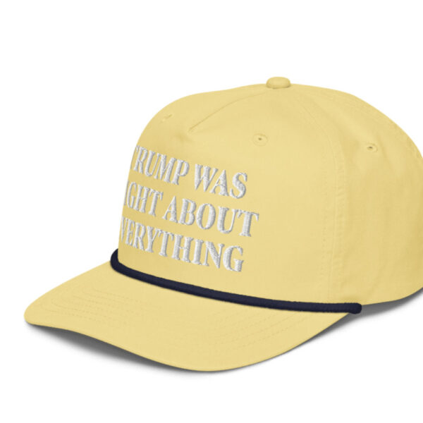 Trump Was Right About Everything Golf Rope Cap