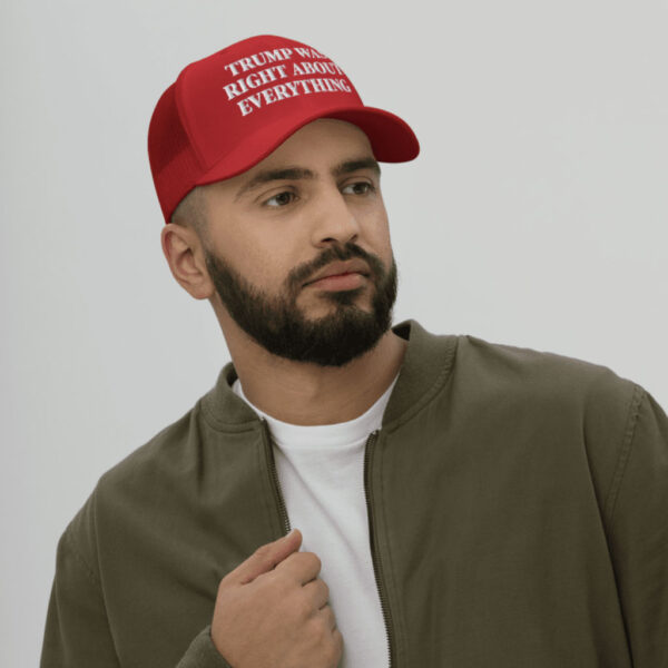 Trump Was Right About Everything Retro Trucker Hat