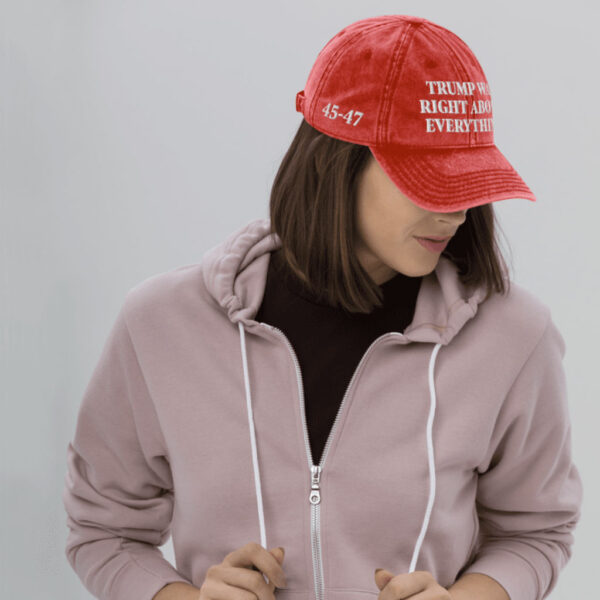 Trump Was Right About Everything Vintage Cap