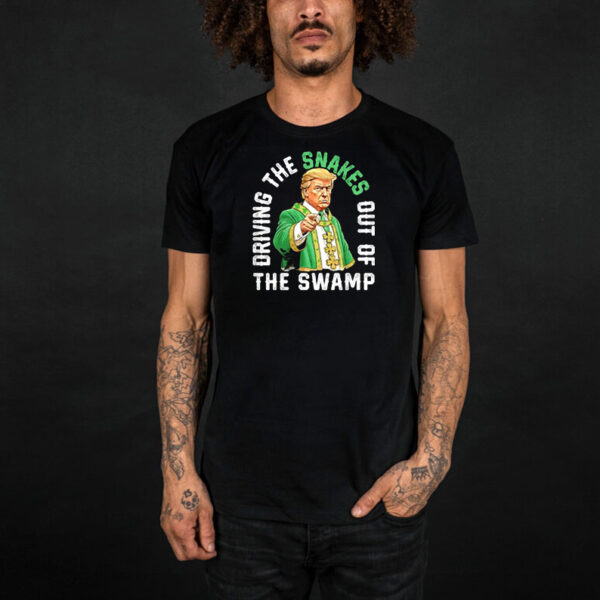 Trump driving the snakes out of the swamp shirt