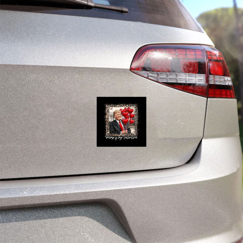 Trump is my Valentine: Heart Boutique Sticker 8 Trump-is-my-Valentine'-Heart-Boutique-Sticker