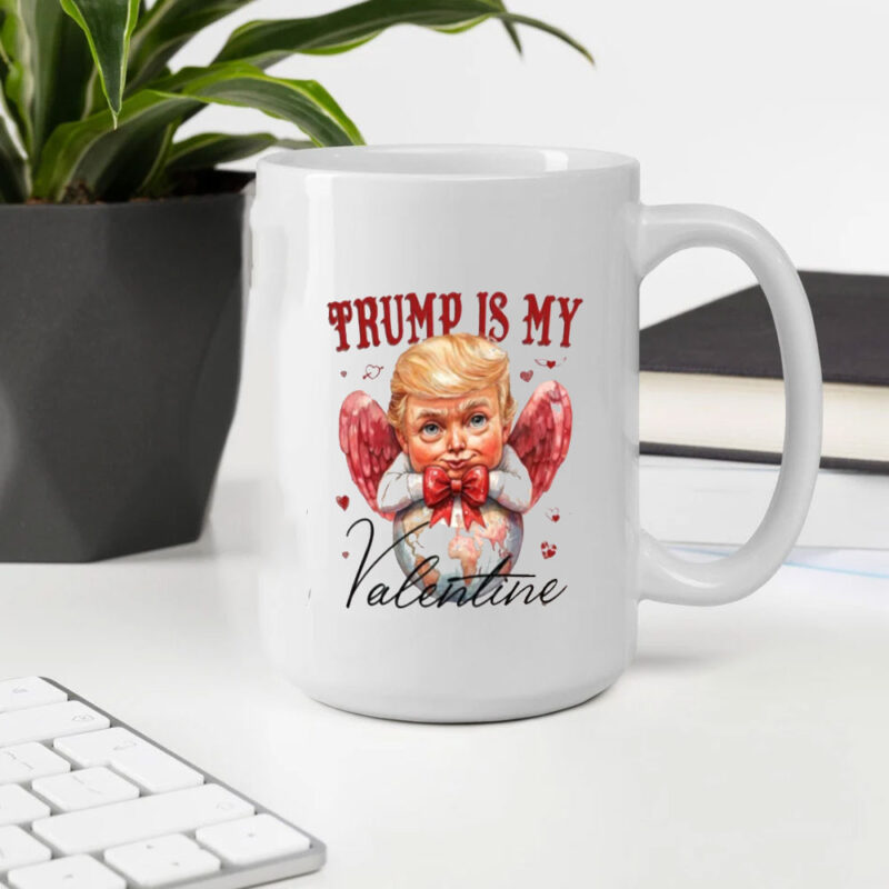 Trump is my Valentine 2025: Retro Valentine's Day Funny Trump Mug 10 Trump-is-my-valentine-2025,-Retro-Valentines,-Funny-Trump-Mug2