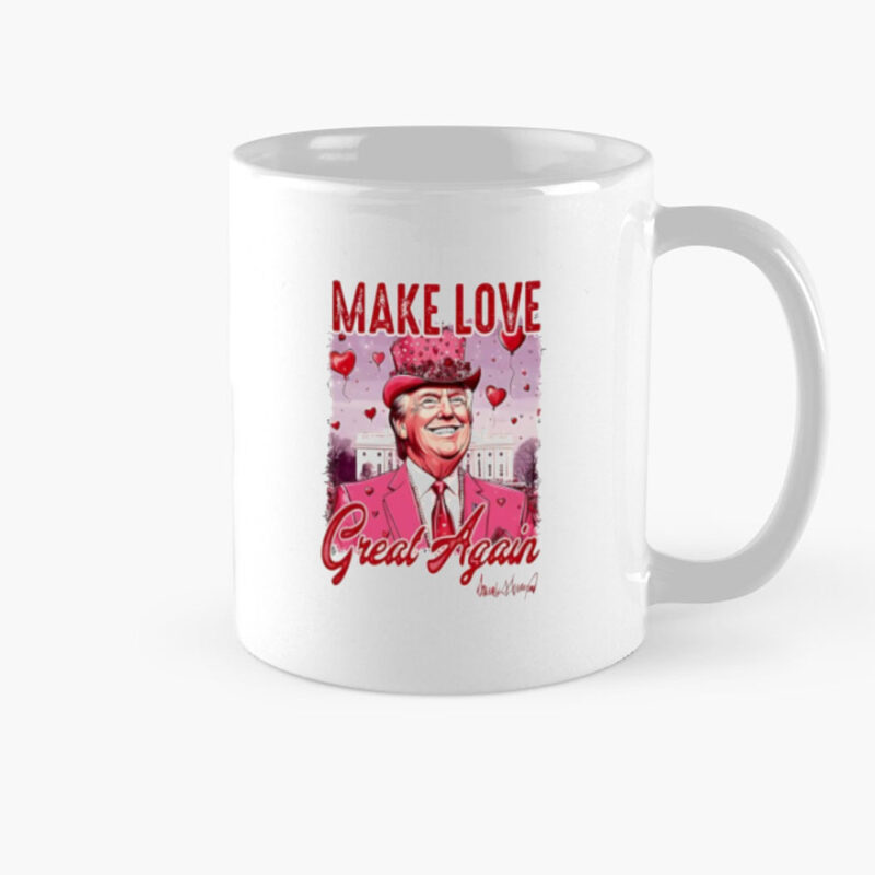 Trump Make Love Great Again: Valentine's Day Pink Signature Mug 8 Trump-make-love-great-again-Valentine-pink-signature-Mug