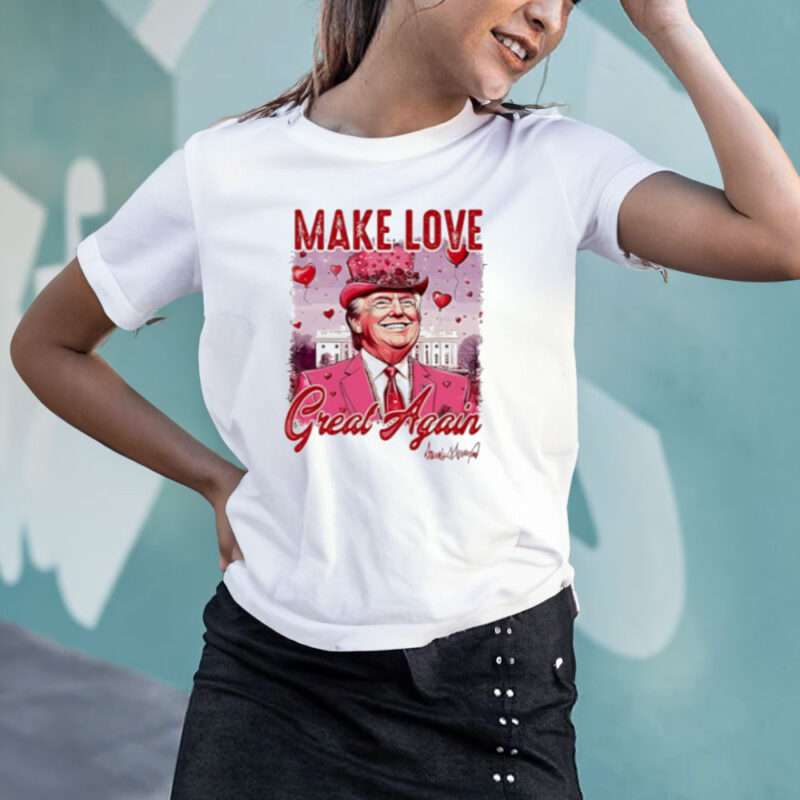 Trump Make Love Great Again: Valentine's Day Pink Signature Shirt 11 Trump-make-love-great-again-Valentine-pink-signature-shirt3