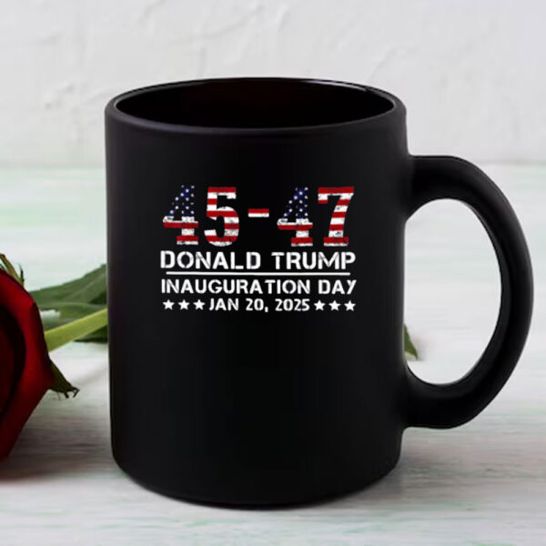 45 47 Usa Flag Trump Inauguration Day 2025 Vance 2028 Mug