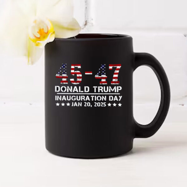 45 47 Usa Flag Trump Inauguration Day 2025 Vance 2028 Mug