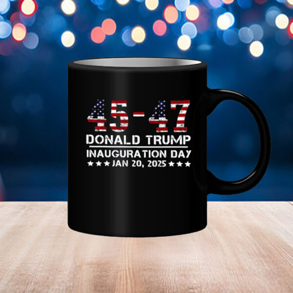 45 47 Usa Flag Trump Inauguration Day 2025 Vance 2028 Mug