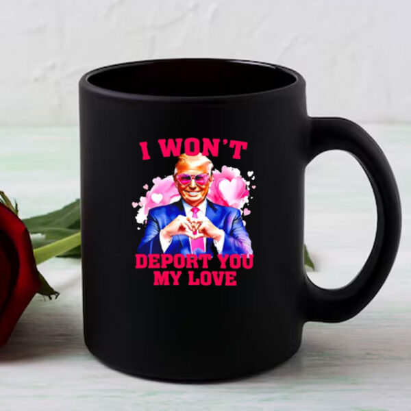 Donald Trump I won’t deport you my love Valentine Mug