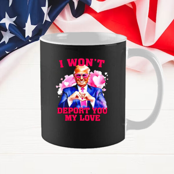 Donald Trump I won’t deport you my love Valentine Mug