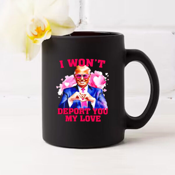 Donald Trump I won’t deport you my love Valentine Mug