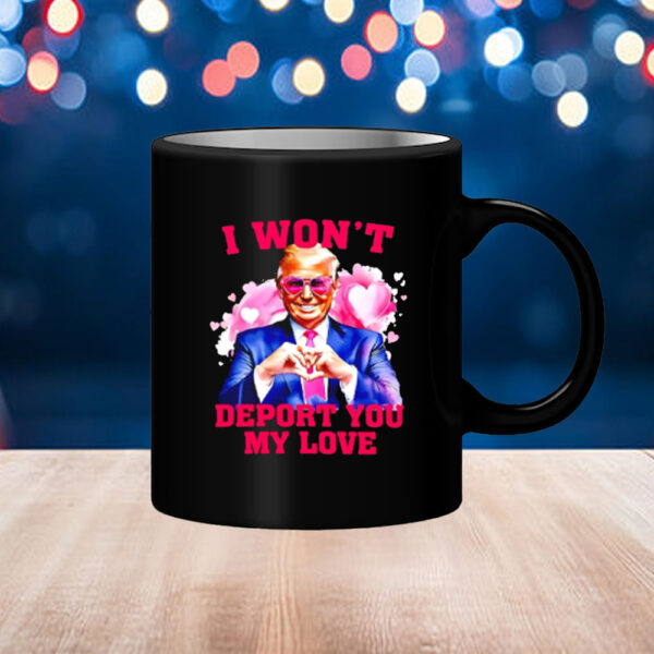 Donald Trump I won’t deport you my love Valentine Mug