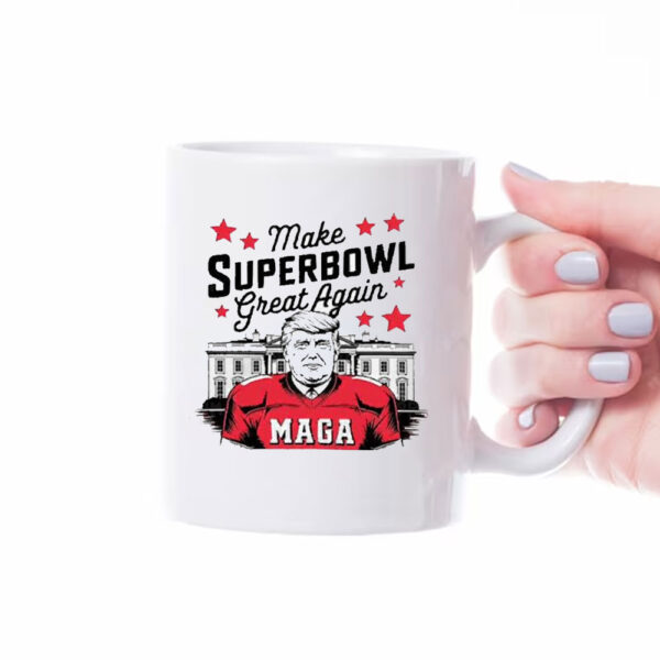 Funny Make Superbowl Great Again Trump 2025 Mug