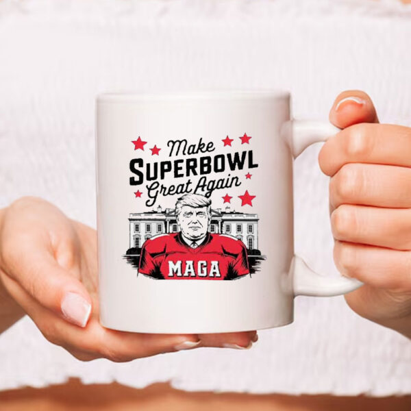 Funny Make Superbowl Great Again Trump 2025 Mug