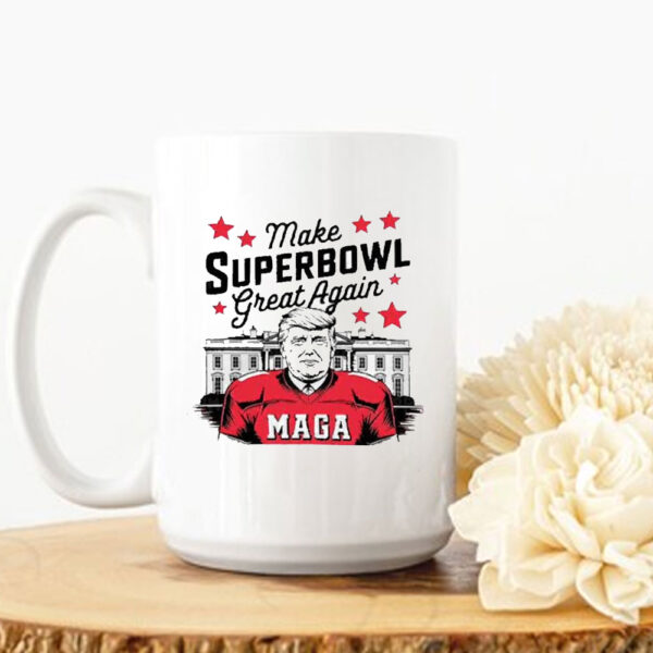 Funny Make Superbowl Great Again Trump 2025 Mug