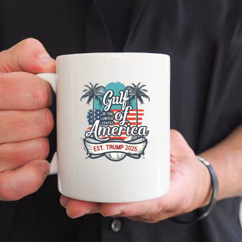 Gulf Coast of America Trump 2025 American Flag Mug 10 Gulf Coast of America Trump 2025 American Flag Mug