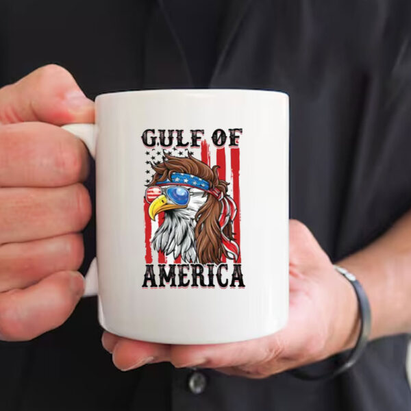 Gulf Of America Eagle Mug, Gulf of Mexico USA Mug, President Trump 2025 Mug