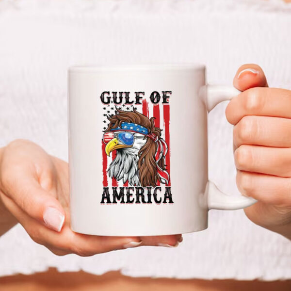 Gulf Of America Eagle Mug, Gulf of Mexico USA Mug, President Trump 2025 Mug