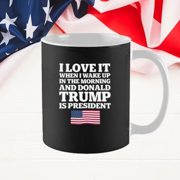 I Love It When I Wake Up in the Morning and Donald Trump is President Mug