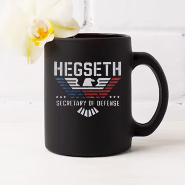 Official Pete Hegseth Secretary Defense Trump Maga Eagles Mug