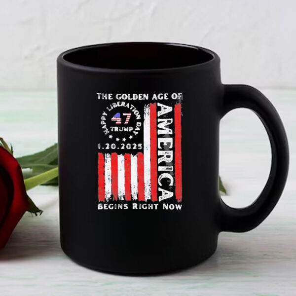 Premium The Golden Age Of America Begins Right Now Flag 2025 Mug